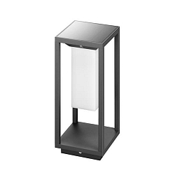 LED Solarpollerleuchte RUBI 3W, 3000K, 156lm, IP54, graphit, schaltbar