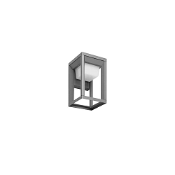 outdoor wall luminaire LEVU switchable IP54, powder coated, graphite grey 