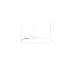 LED Pendelleuchte ANDROS IN, Ringform, � 180cm, CRi >90, UGR <22, Matter dimmbar, 130W 4000K, strukturschwarz