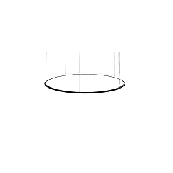 LED Pendelleuchte ANDROS OUT, Ringform, � 180cm, CRi >90, UGR <22, Casambi dimmbar, 130W 4000K, strukturschwarz