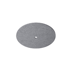 Akustik-Element SLENTIUM, GLATT, rund, � 59.5cm / innen � 6.8cm f�r Einbaustrahler (zentral), inkl. Abh�ngung, grey