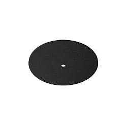 Akustik-Element SLENTIUM, GLATT, rund, � 59.5cm / innen � 6.8cm f�r Einbaustrahler (zentral), inkl. Abh�ngung, charcoal