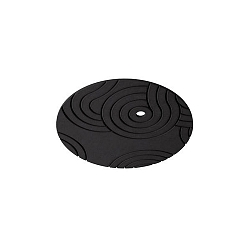 Akustik-Element SLENTIUM, STRUKTUR, rund, � 59.5cm / innen � 6.8cm f�r Einbaustrahler (dezentral), inkl. Abh�ngung, charcoal