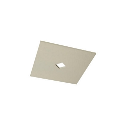 Akustik-Element SLENTIUM, GLATT, eckig, 89.5 x 89.5cm / innen 15 x 15cm f�r Einbauleuchte, inkl. Abh�ngung, cream