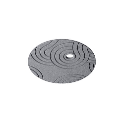 Akustik-Element SLENTIUM, STRUKTUR, rund, � 89.5cm / innen � 15.2cm f�r Einbauleuchte (dezentral), inkl. Abh�ngung, grey
