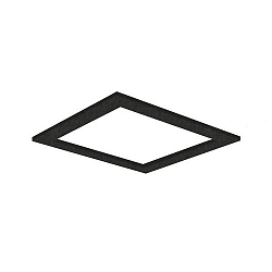 Akustik-Element SLENTIUM, quadratisch, 79.5 x 79.5cm / innen 60.2 x 60.2cm f�r LED Panel, inkl. Abh�ngung, charcoal