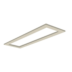 Akustik-Element SLENTIUM, rechteckig, 167 x 47cm / innen 147.7 x 27.7cm f�r LED Panel, inkl. Abh�ngung, cream