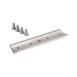 Stabilisierungsplatte f�r 1-Phasen- / 3-Phasen-Stromschienen, L�nge 12cm, Alu matt