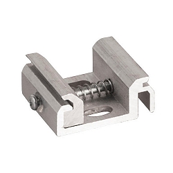 Deckenbefestigung f�r 1-Phasen- / 3-Phasen-Stromschienen, Roh-Aluminium, Alu matt