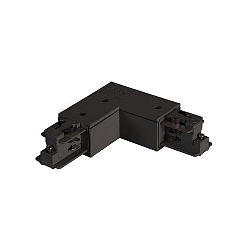 Eckverbinder 90� f�r 3-Phasen- / 1-Phasen-Stromschienen, Schutzleiter innen, Schwarz