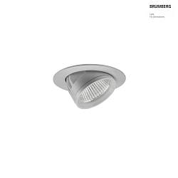ceiling recessed luminaire ARTEMIS MICRO round, direct IP20, silver dimmable