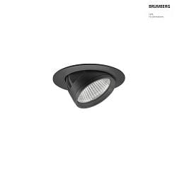 ceiling recessed luminaire ARTEMIS MICRO round, direct IP20, black dimmable