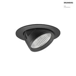 ceiling recessed luminaire ARTEMIS MAXI round, direct IP20, black dimmable