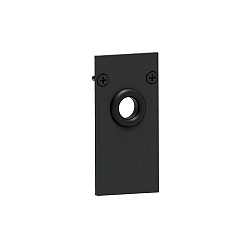 Endst�ck zu 48V-Stromschiene PEPA, HOCH (BRUM-88488xx), schwarz, mit Leitungsauslass � 0.8cm, offen