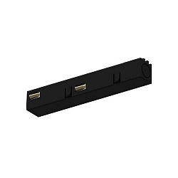 Endeinspeisung zu 48V-Stromschiene PEPA, HOCH + FLACH, elektrisch, ohne Konverter, schwarz