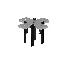 X-Verbinder zu 48V-Stromschiene PEPA, HOCH (BRUM-88488x), mechanisch, schwarz / silber