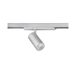 LED 3-Phasen Strahler TRAXX MIDI, 50�, 21W, 2570lm, IP20, 210V AC, 50 Hz, CRI > 90, rund, drehbar, 4000K, silber
