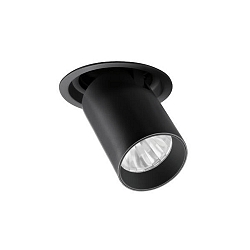 LED Einbaustrahler TRAXX MINI 230V AC, 50 Hz, CRI > 90, 12,5 W, 20�, 3000K, 1588lm, rund, schwarz