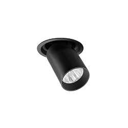 ceiling recessed luminaire TRAXX MINI swivelling, rotatable, direct IP20, black dimmable