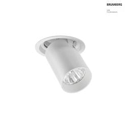 ceiling recessed luminaire TRAXX MIDI swivelling, rotatable, direct IP20, white dimmable