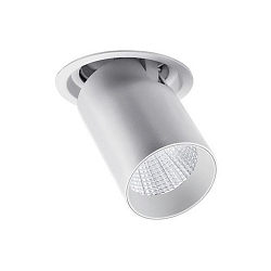 spot TRAXX MAXI round, swivelling, rotatable, switchable LED IP20, silver 