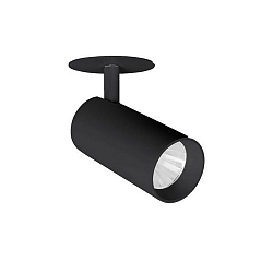 LED Halbeinbau-Richtstrahler TRAXX MINI, 230V AC, 50 Hz, 12,5W, 20�, 3000K, 1594lm, CRI > 90, rund, schwarz