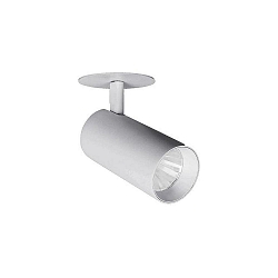 LED Halbeinbaustrahler TRAXX MIDI, 30�, 21W, 2525lm, IP20, 210V AC, 50 Hz, CRI > 90, DALI dimmbar, rund, 3500K, silber