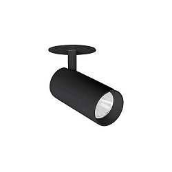 LED Halbeinbaustrahler TRAXX MIDI, 50�, 21W, 2586lm, IP20, 210V AC, 50 Hz, CRI > 90, DALI dimmbar, rund, 3500K, schwarz