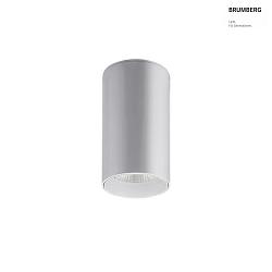 surface luminaire TRAXX MAXI round, direct IP20, silver dimmable