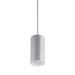 pendant luminaire TRAXX MINI round, switchable LED IP20, silver 