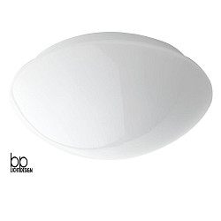 Premium ceiling luminaire, opal glossy glass / ceramics lamp socket,  22cm, E27 max. 60W