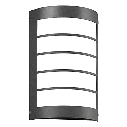 Outdoor LED Wandleuchte mit Bewegungsmelder, IP44, 12W 3000K 1200lm, Edelstahl / Opalglas, mit Raster