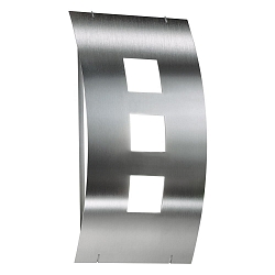 Au�enwandleuchte AQUA TOMA, IP44, E27 max. 75W, Edelstahl / Opalglas, geb�rstet