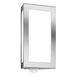 Au�enwandleuchte AQUA LONG mit Bewegungsmelder, Edelstahl, E27, IP44