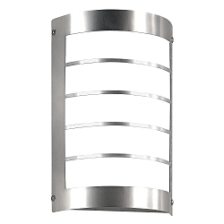 Outdoor LED Wandleuchte mit Bewegungsmelder, IP44, 12W 3000K 1200lm, Edelstahl / Opalglas, mit Raster