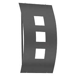 Au�enwandleuchte AQUA TOMA, IP44, E27 max. 75W, Edelstahl / Opalglas, anthrazit