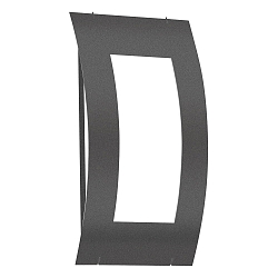 Au�enwandleuchte AQUA QUADRAT, IP44, E27, Edelstahl / Opalglas, anthrazit