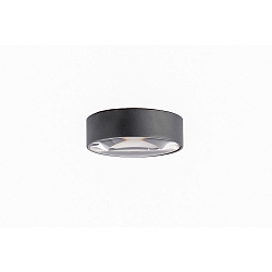 outdoor ceiling luminaire down, with lens optics IP65, anthracite