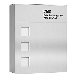 Gravur f�r Briefkasten aus Edelstahl (Art.-Nr. CMD-96)