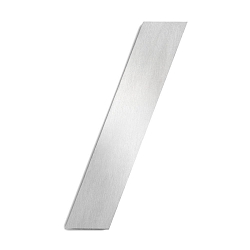 House number extension / from brushed stainless steel, height 25cm