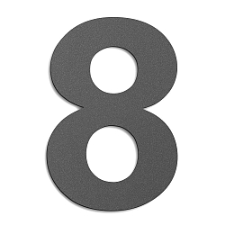 Hausnummer � 8 �, H�he 25cm, Edelstahl