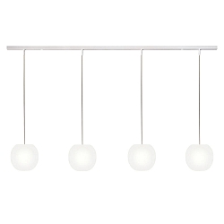 pendant luminaire ACAI 16 4 flames E27 IP20, mat, opal white dimmable