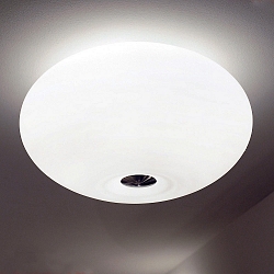 Deckenleuchte AIH, � 29cm, 2x E27, IP20, wei�-matt / Alu geb�rstet