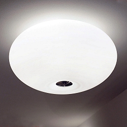 Deckenleuchte AIH, � 38cm, 2x E27, IP20, wei�-matt / Alu geb�rstet