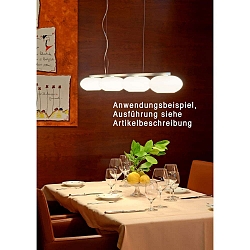 Pendelleuchte AIH MULTI, 3-flammig, 100cm, 3x G9, IP20, wei�-matt / Alu geb�rstet