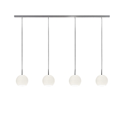 Pendelleuchte BALL S, IP20, 4-flammig, 150cm, 4x E27, opal wei�-matt