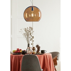 Pendelleuchte BALL, 1-flammig, E27, dimmbar, kupfer
