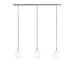 Pendelleuchte BAGAN, IP20, 3-flammig, 100cm, 3x E27, opal wei�-matt