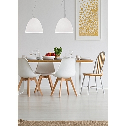 Pendelleuchte BELL, 2-flammig, 2x E27, IP20, � 21cm, wei�-matt