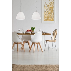 Pendelleuchte BELL, 2-flammig, 2x E27, IP20, � 30cm, wei�-matt